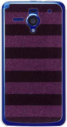CaseMarket SoftBank AQUOS Phone Xx (206SH) Прозрачен твърд калъф от поликарбонат [Бордо чорапи - Лилаво и тъмно